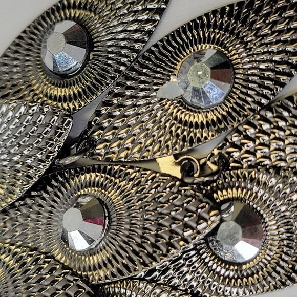 Silver Tone Light Long Dangle Earrings - Picture 4 of 6